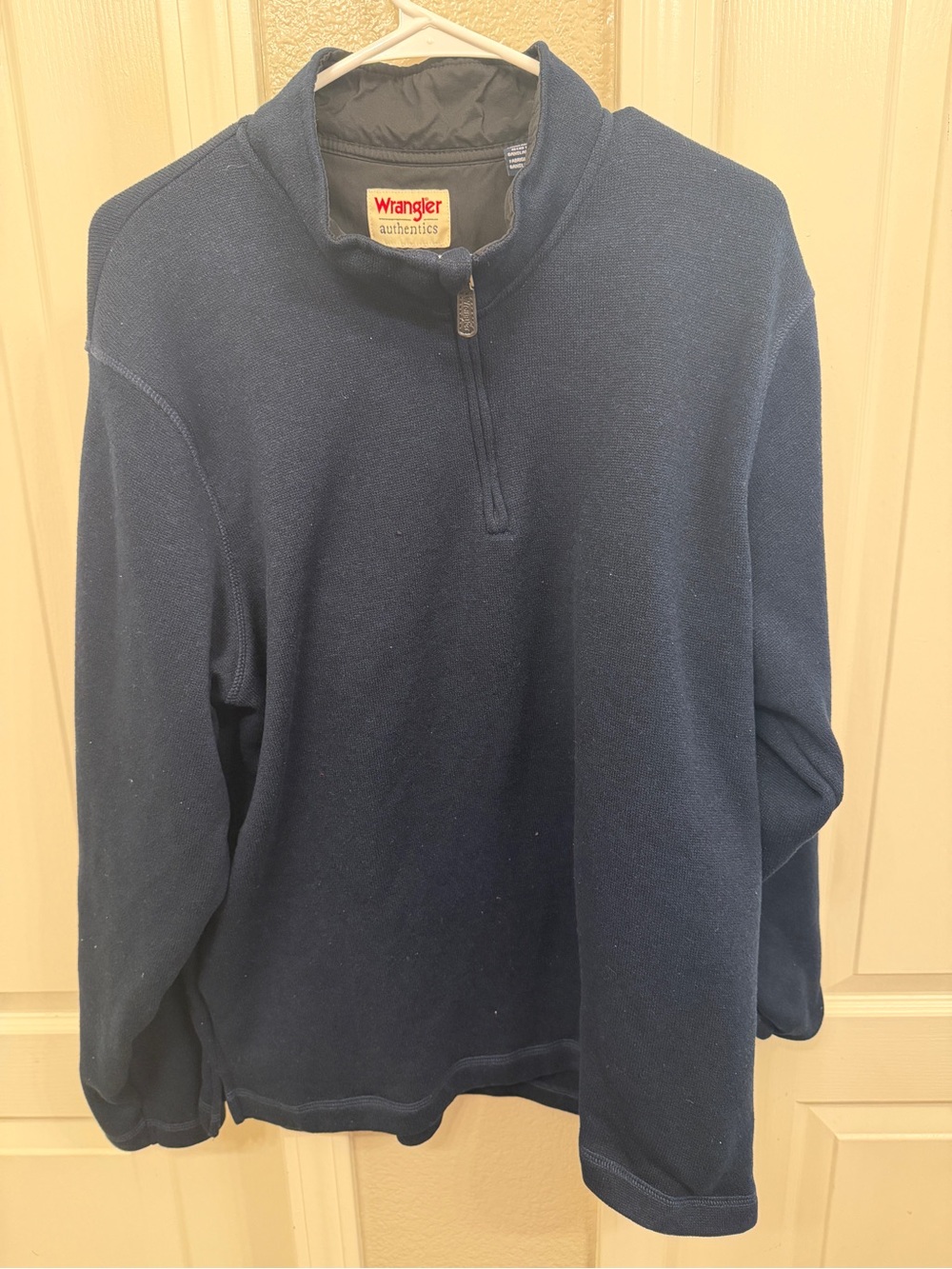 Wrangler Navy Half-Zip Pullover Sweater